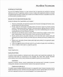 In order to be successful in a help desk job, an associate needs to be organized, patient, and a good resource. It Support Technician Resume Beautiful Help Desk Technician Resume Template 8 Free Documents Job Resume Samples It Support Technician Resume Examples