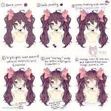 Notice that in most cases, the outline is more curvy on the bottom. Anime Hairstyles To Try Anime Drawings Tutorials Drawings Digital Art Tutorial