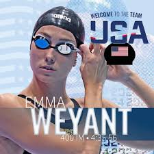 Olympics #✌️ incoming for Emma Weyant! She has been confirmed to the team  after her second-place finish in the 400 IM earlier this week.  #SwimTrials24