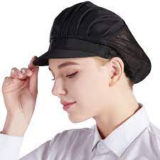 Nanxson Unisex Mob Cap Chef Hat Half Mesh Industrial Workshop Protective Working Elastic Kitchen Hats Pack Of 3 Cf9033 Black Amazon Co Uk Business Industry Science