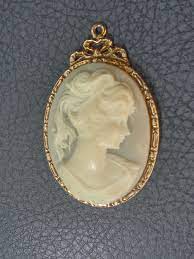 Vintage Signed 1928 Jewelry Cameo Pendant Cameo Pendant 1928 Jewelry Jewelry