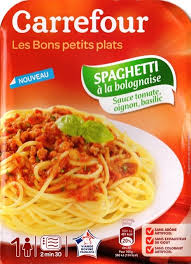 Spaghetti A La Bolognaise Sauce Tomate Oignon Basilic 300g Jpg