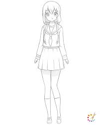 See more ideas about anime drawings, anime, drawings. How To Draw Anime Girl Step By Step For Kids Beginners