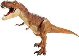 Brief pretenders like jurassic park 3's spinosaurus and jurassic world's indominus rex have attempted to scale the throne, but the spotlight inevitably falls. Amazon Com Jurassic World Super Colossal Tyrannosaurus Rex Amazon Exclusive Toys Games