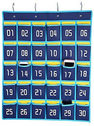 amazon com hblife numbered classroom pocket chart cell