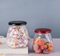 320ml PET Plastic Jar with Lids - Ideal for Food Storage