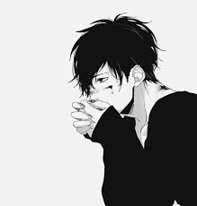 Black And White Anime Boy Pin On Anime Dudes