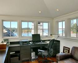 Office Above Garage Ideas Pictures Remodel And Decor Awesome Home Ideas Design Home Traditional Home Office Built In Desk