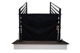The Stair Barrier Baby And Pet Gate No Drill Portable Banister To Banister Baby Gates Safety Gates For Ki Banister Baby Gate Baby Gates Baby Gate For Stairs