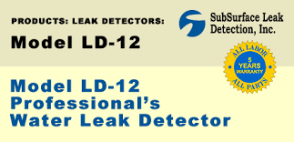 Large meter display (with backlight) of sound loudness, allowing the user to pinpoint the exact leak location. Model Ld 12 Professional S Water Leak Detector