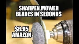 Remove the blade from the vise and rotate it to sharpen the opposite cutting edge. 5 Second Mower Blade Sharpener Under 7 On Amazon Youtube