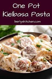 Creamy Kielbasa Pasta Recipe Kielbasa Pasta Easy Pasta Recipes Kielbasa Pasta Recipes