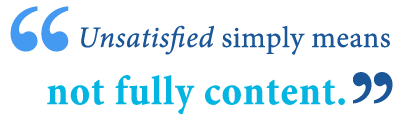 نتیجه جستجوی لغت [unsatisfied] در گوگل