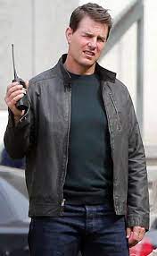 Tom Cruise Leather Jacket From Jack Reacher Never Go Back In United States Uk Canada Leather Jacket Men Leather Jacket Leather Jacket Style