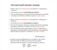 Sample Debt Payoff Calculator 11 Documents In Pdf