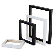 The back of the frame, with flat/warped stretcher bars in contact with the canvas. Blick Wood Gallery Open Back Frames Blick Art Materials