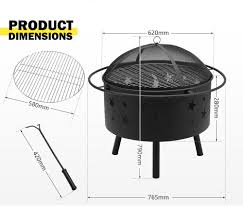 Featuring an upgraded robust steel structure with a sturdy bracket, the brazier is unbelievably strong and stable, giving it good. 30 2 In 1 Fire Pit Bbq Grill
