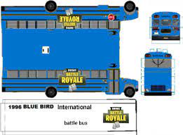 Fortnite Battle Bus Bus Fortnite Paper Model Car
