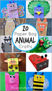 20 Paper Bag Animal Crafts For Kids Paper Bag Crafts Animal Crafts For Kids Puppets For Kids