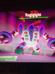 The crown tundra regigigas can be found within the crown tundra but you cannot find it in a temple like the other regi pokemon. Holy Shit Shiny Regigigas First Try Crown Tundra Pokemonswordandshield
