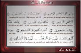 Teks bacaan atau lafadz surat / surah al fatihah arab, latin indonesia dan terjemahannya atau artinya. Doa Al Fatihah Beserta Artinya