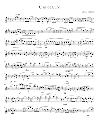 'clair de lune' from suite bergamasque (abridged) by claude debussy for easy/level 5 piano solo (1 page). Clair De Lune By Claude Debussy Sheet Music For Violin Solo Musescore Com