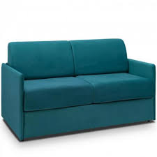 Jusqu'à 56% de réduction sur les canapés convertibles rapido. Inside 75 Canape Convertible Rapido Colosse Matelas Epaisseur 22cm A Memoire De Forme Couchage 140 Cm Velours Bleu Paon Canapes Rue Du Commerce