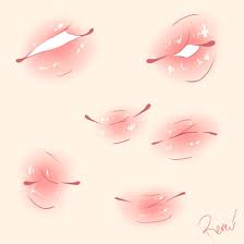How to draw different styles of anime heads & faces. Plump Lips Cute Colouring Draw Lips Draw Lips Figure Drawing Anatomy Reference Action Poses Lips Drawing Drawing Expressions Digital Art Tutorial