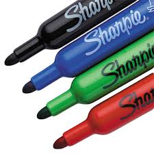 Sharpie 22474 Assorted 4 Color Bullet Tip Flip Chart Marker Set