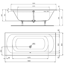 Ideal Standard Duo Hotline Neu 1800x800 Badewanne K275001 Setw014