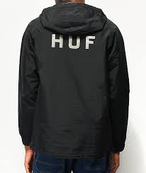Huf Standard Shell 2 Black Windbreaker Jacket