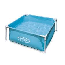 Mini Frame Pool Blue Have Fun Splashing And Playing In The Intex Mini Frame Pool By Intex Walmart Com Portable Swimming Pools Square Pool Kid Pool