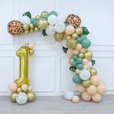 Use alone or mix and match with different sizes, shapes, and colors to create your own balloon bouquet. Buy Sage Green Balloon Garland Arch Kit Olive Green Cream White Blush Chrome Gold Birthday Number Balloons Garland For Baby Shower Decoration Wild Jungle Birthday Party Supplies Online In Turkey B091k392q4