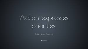 When we put god first, all other things fall into their proper place or drop out of our lives. Quotes On Priorities