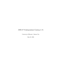 Https Www Umkc Edu Catalog Archive 2006 07 Undergraduate Pdf