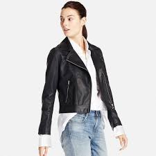 Go Classic With This Sleek Uniqlo Moto Jacket Womens Moto Jacket Leather Jacket Jackets
