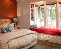 Small bay window bedroom ideas. Cute Bedroom With Bay Window Bed In Living Room Beautiful Bedrooms Bay Window Bedroom