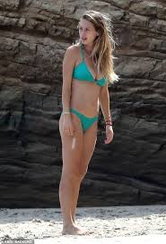 Dylan frances penn attends the 69th annual primetime emmy awards at microsoft theater on september 17, 2017 in los angeles, california. Dylan Penn Flaunts Figure In Turquoise Bikini As She Spends Mother S Day On Beach With Robin Wright Daily Mail Online
