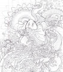 Anime coloring book + 200 pages: Koi Coloring Pages Coloring Home