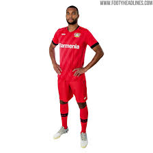 Bayer 04 leverkusen 16/17 away blue soccer jersey price : Leverkusen 19 20 Home Away Third Kits Released Footy Headlines