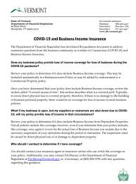 The most we will pay for loss of business income in each period of 30 consecutive days…is the limit of insurance ($150,000), multiplied by the fraction (1/3).. Business Interruption Insurance Coverage Resources Vermont Farm To Plate