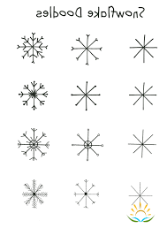Snowflake Doodles Snowflakes Drawing Snowflake Drawing Easy Christmas Doodles