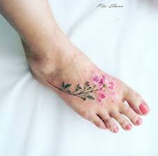 The detail on the actual flower is quite breathtaking. 50 Elegant Foot Tattoo Designs For Women For Creative Juice