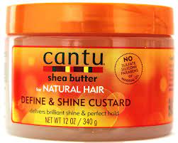 In its natural form, it's a bit firm but easily spreadable. Cantu Shea Butter Natural Hair Define And Shine Custard Lady Edna