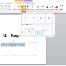 Cara mudah dan benar menentukan turunan fungsi aljabar bentuk akar youtube. Cara Membuat Akar Pangkat Di Powerpoint Lengkap Gambar