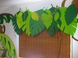 Create welcome signs, banners, and centerpieces with animal prints, monkeys, and more. Jungle Safari Themed Classroom Ideas Photos Tips And More Clutter Free Classroom By Jodi Durgin Jungle Theme Classroom Jungle Room Decor Jungle Party