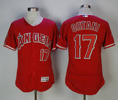 July 5, 1994 in oshu, japan jp high school: Angels 17 Shohei Ohtani Red Flexbase Jersey