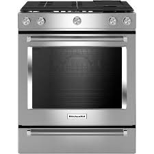 kitchenaid superba gas range slide in