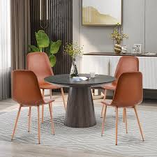 Contemporary black and grey fabric dining chair. Leather Dining Chair Environmental Pu Testing Seat High Living Room Chair Modern Lounge Chair Restaurant Overstock 32739713