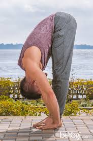 Standing Forward Bend Uttanasana Beyogi Yoga Poses Advanced Yoga Poses For Men Yoga For Men